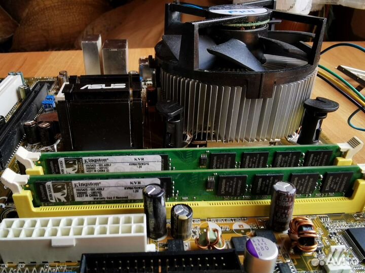 Материнская плата Asus P5GZ-MX с процессором+RAM