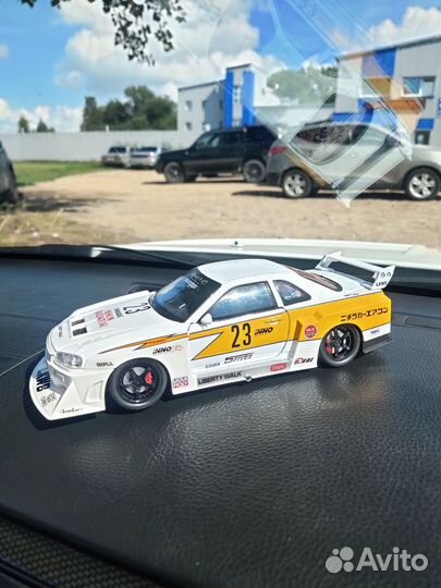 Моделька nissan skyline r34