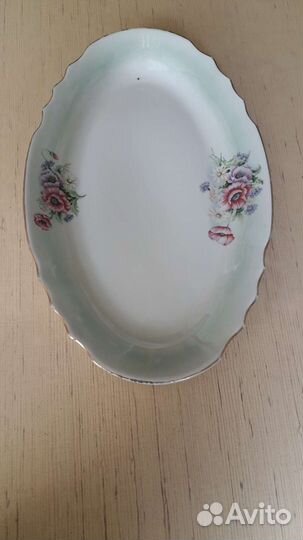 Блюдо Дулево СССР. Сахарница