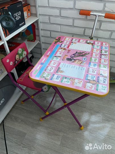 Стульчик и столик складной детский