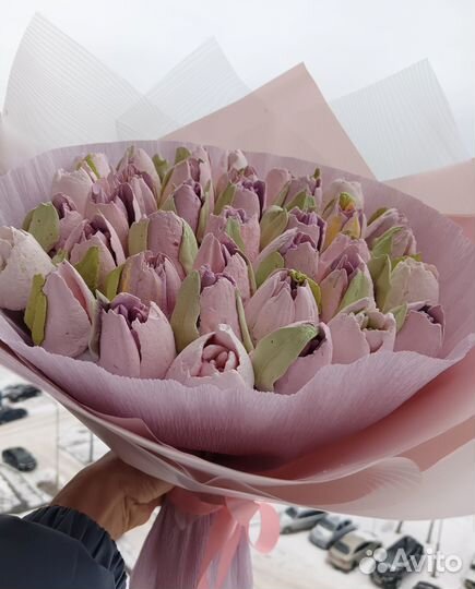 Зефирные тюльпаны