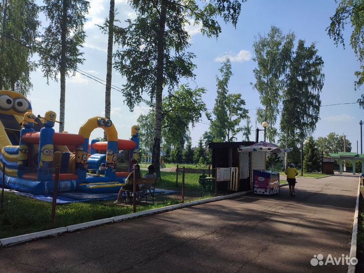 Надувной батут горка