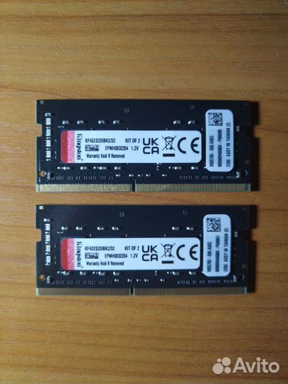 Оперативная память для ноутбука 32 GB