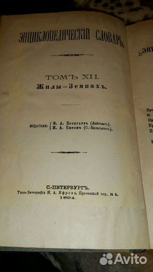 Энциклопедический словарь 1894 года
