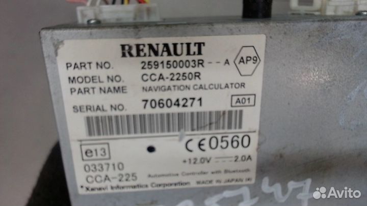 Проигрыватель, навигация Renault Laguna 3 2007, 20