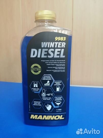 Присадка-антигель 9983 mannol winter diesel 1л