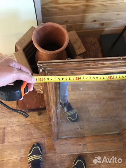 Зеркало старинное с полочкой