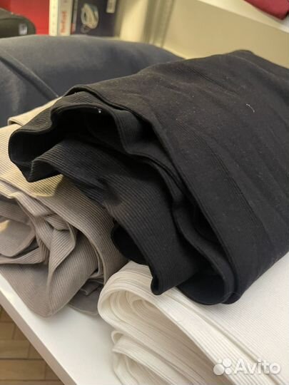 Остатки ткани кашкорсе и рибана