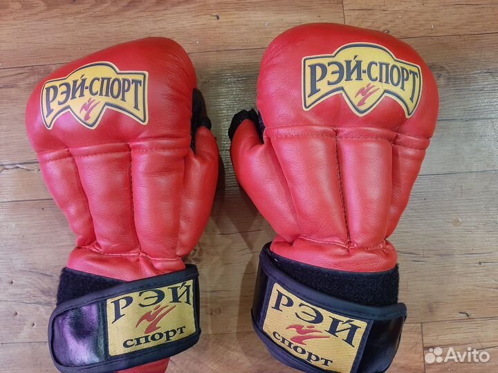Боксерские перчатки 10 oz детские рэй Спорт