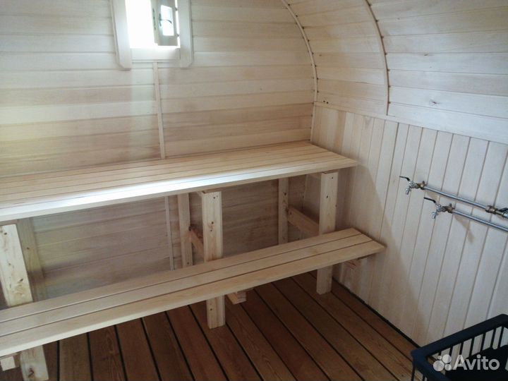 Банька с верандой