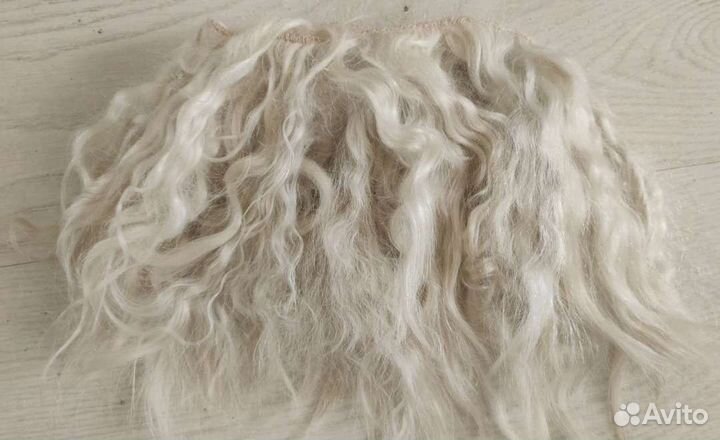 Трессы из кочки, для кукол, под покраску. 2 шт