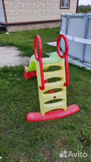 Детская горка поастиковая180 см водная