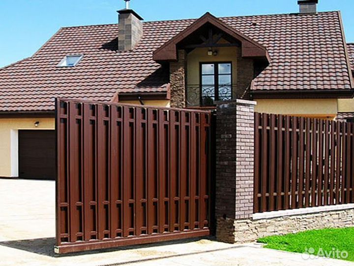 Откатные ворота под ключ