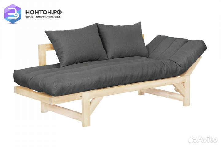 Диван кушетка Амбер-2 темно-серый