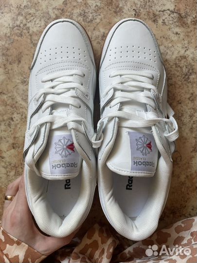 Мужские кроссовки reebok белые новые