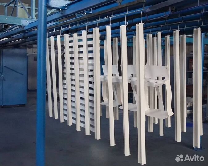 Порошковая покраска суппортов, металла, профиля