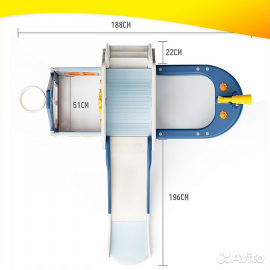 Игровой комплекс unix Kids Pirate Blue