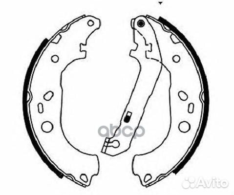 FSB687 2725728 SBS 1347420 колодки барабанн
