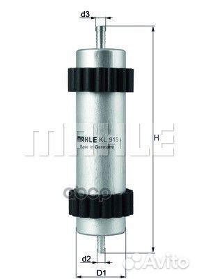 Фильтр топливный KL915 Mahle/Knecht