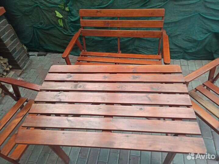 Комплект садовой мебели из сосны