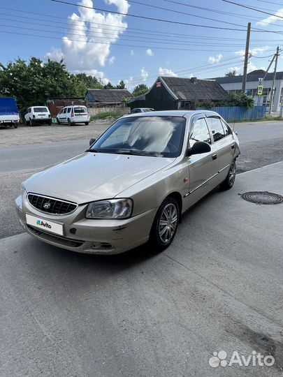 Hyundai Accent 1.5 МТ, 2004, битый, 247 000 км