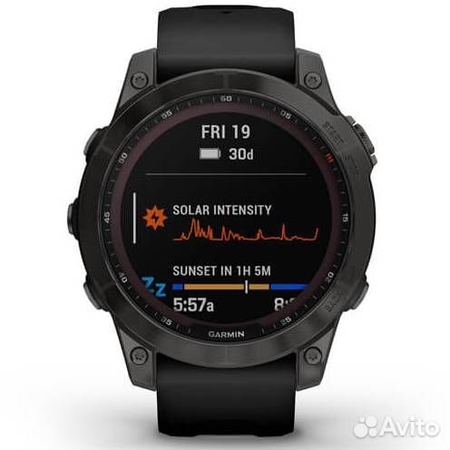 Умные часы Garmin Fenix 7 Sapphire Solar, титановы