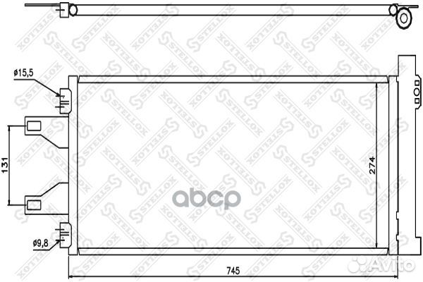 10-45548-SX радиатор кондиционера Fiat Ducato