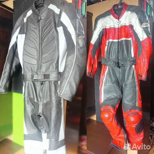 Мотокомбинезон кожаный
