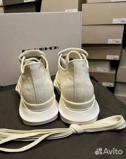 Rick Owens Abstract Jumbo Low White