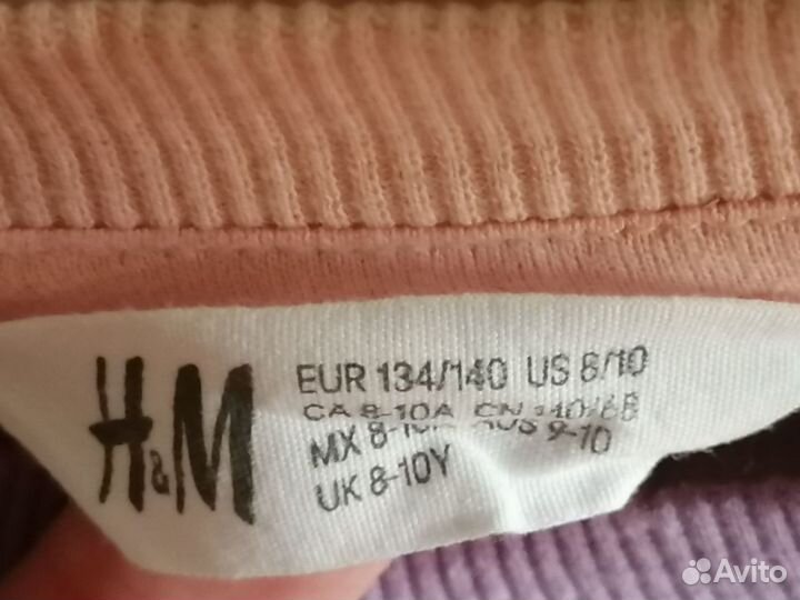 Лонгслив H&M для девочки на 140