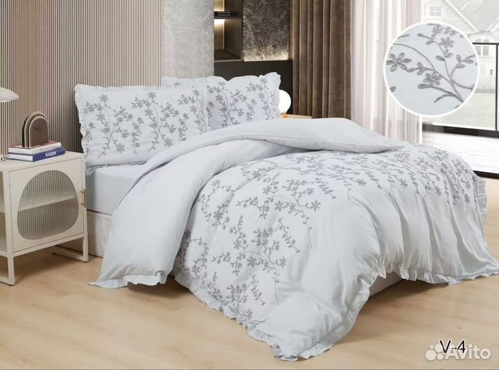 Комплект постельного с одеялом евро