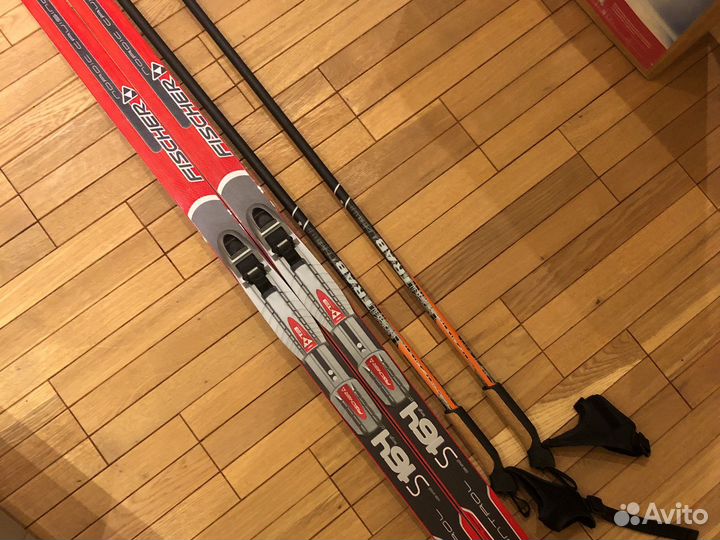 Лыжи беговые fisher nordic crusing 164 + палки