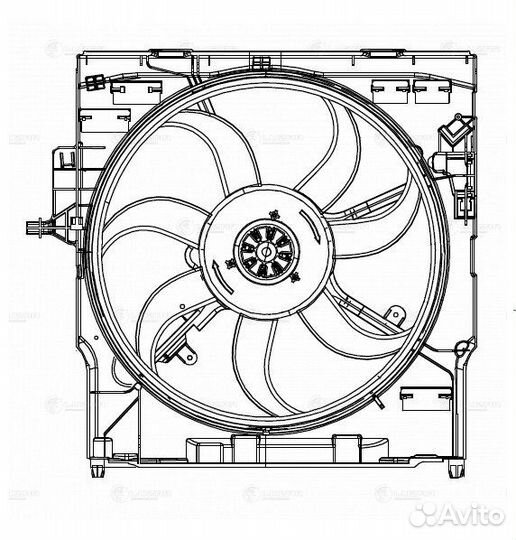 Luzar LFK26193 Эвентилятор охл. для ам BMW X5 E70