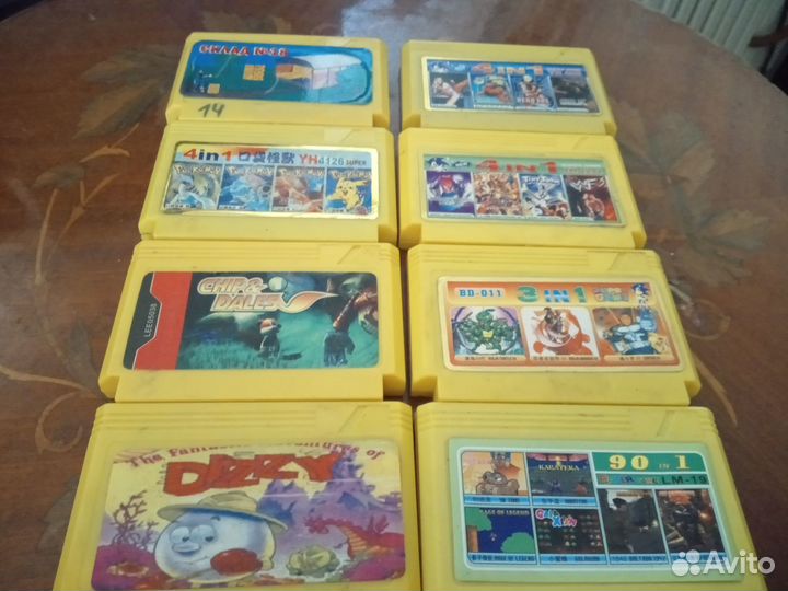 Катриджи для игровой приставки денди