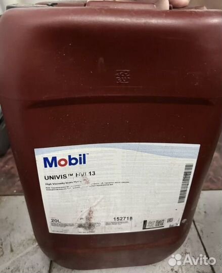 Гидравлическое масло mobil univis HVI 13
