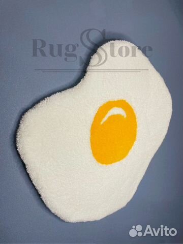 Ковер «Яичница» ручная работа