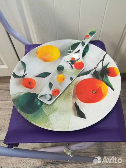 Блюдо для торта с лопаткой