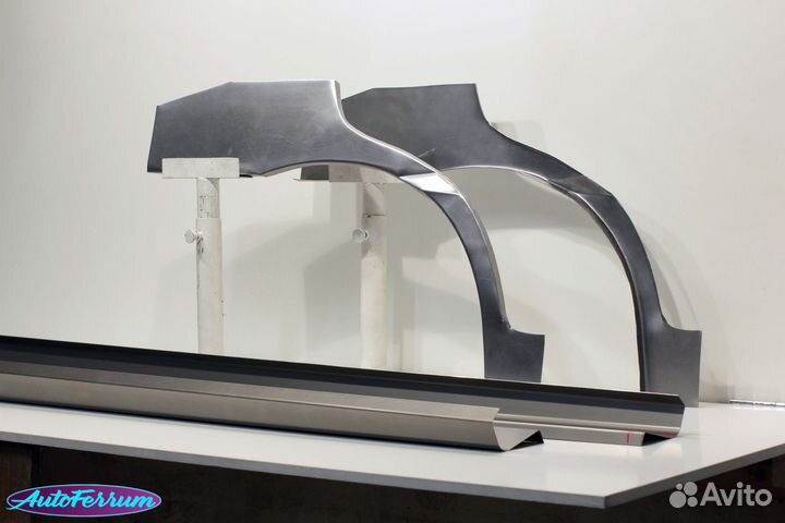 Kia Rio 1 ремкомплект задних арок и порогов