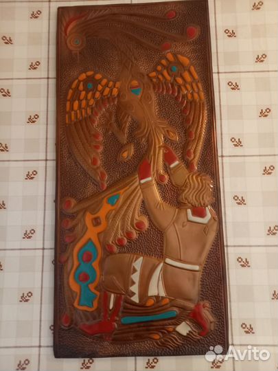 Картина медная чеканка СССР