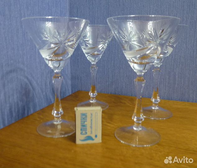 Бокалы хрустальные