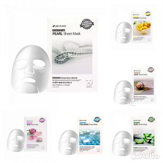 Корейская косметика тканевые маски для лица