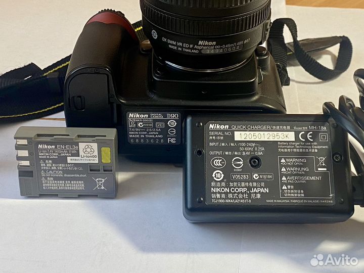 Зеркальный фотоаппарат nikon d90 kit 18-105