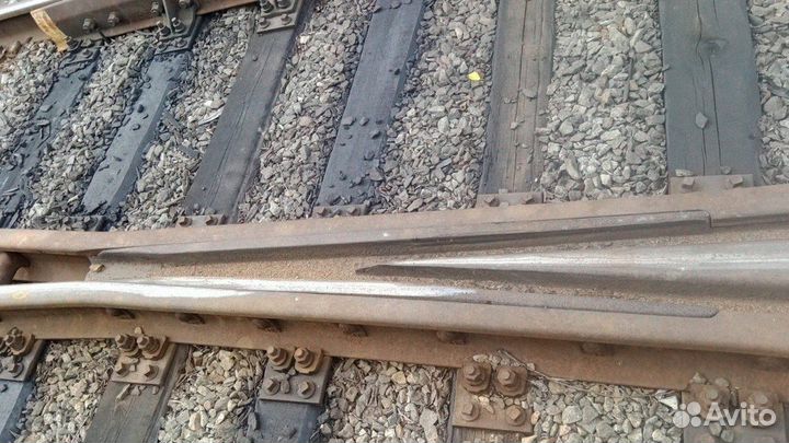 Стрелочный перевод 1/9 на деревянных шпалах б/у