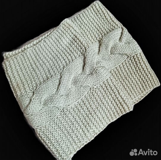 Снуд шарф женский вязаный зимний