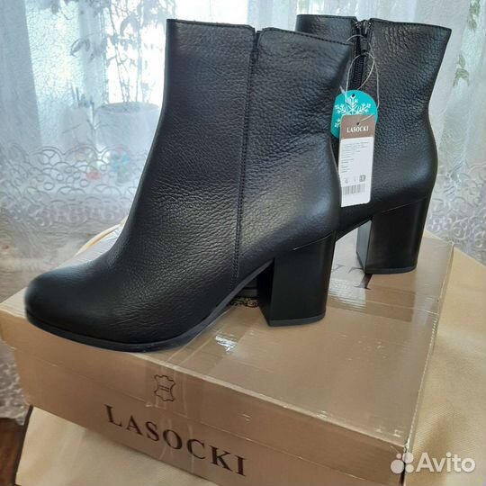 Полусапожки новые зимние,натуральная кожа,38размер