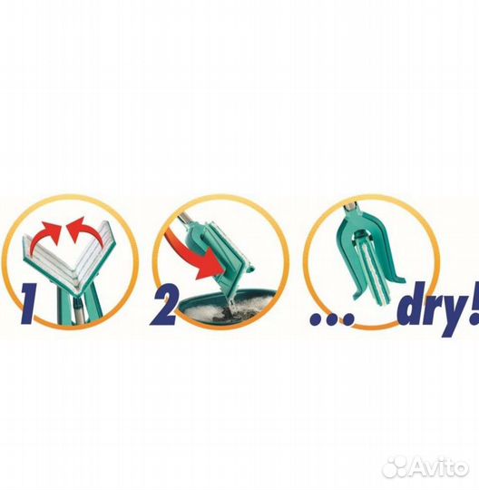 Швабра Leifheit Picobello Plus с механизмом отжима