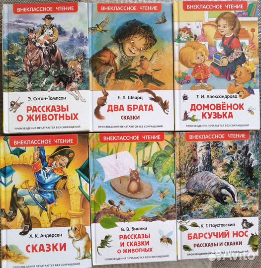 Книги для внеклассного чтения