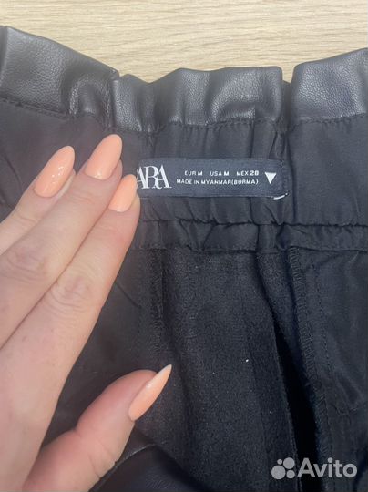 Шорты женские кожаные zara