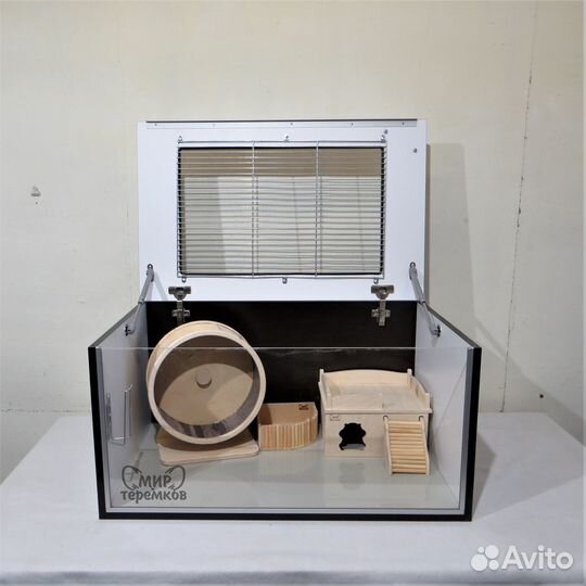 Клетка-стеллаж для хомячка/ежика,с решеткой в раме