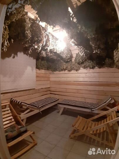 Русская баня на дровах с бассейном